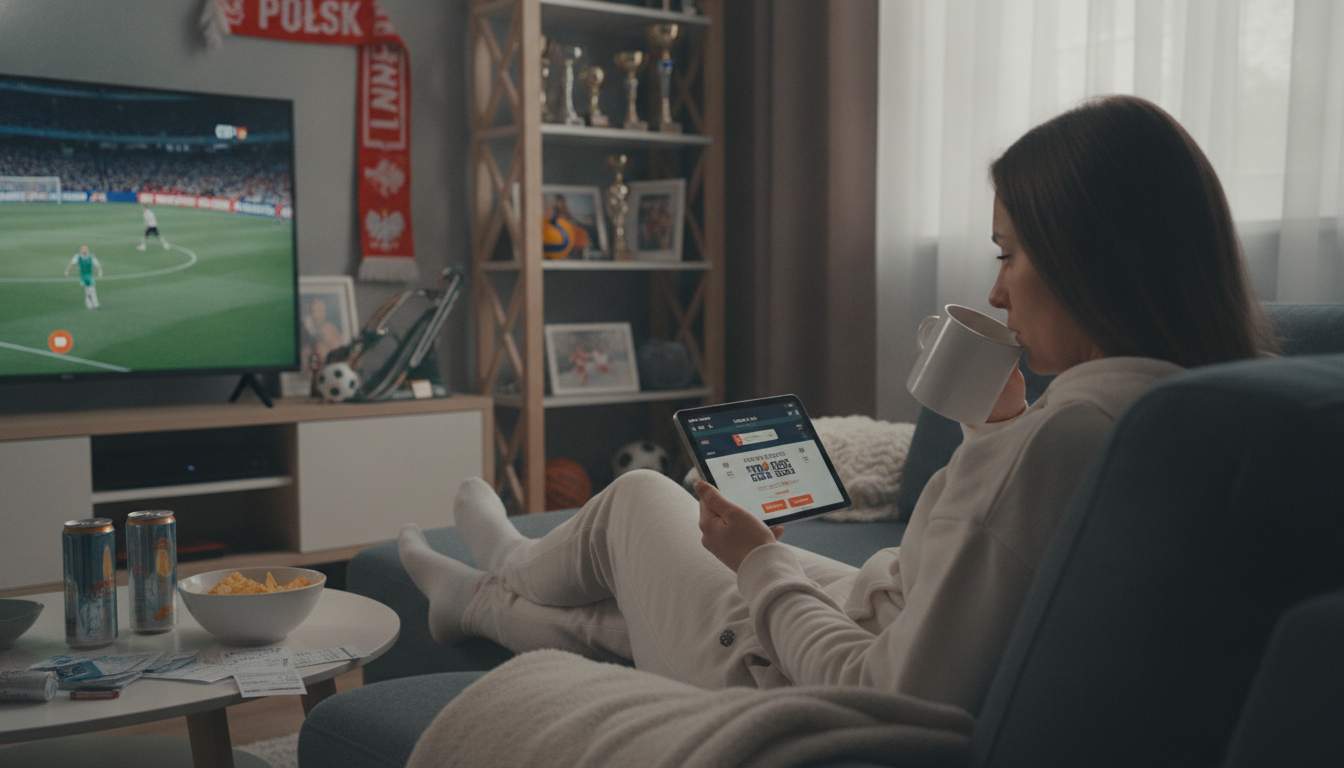 User enjoying sports betting