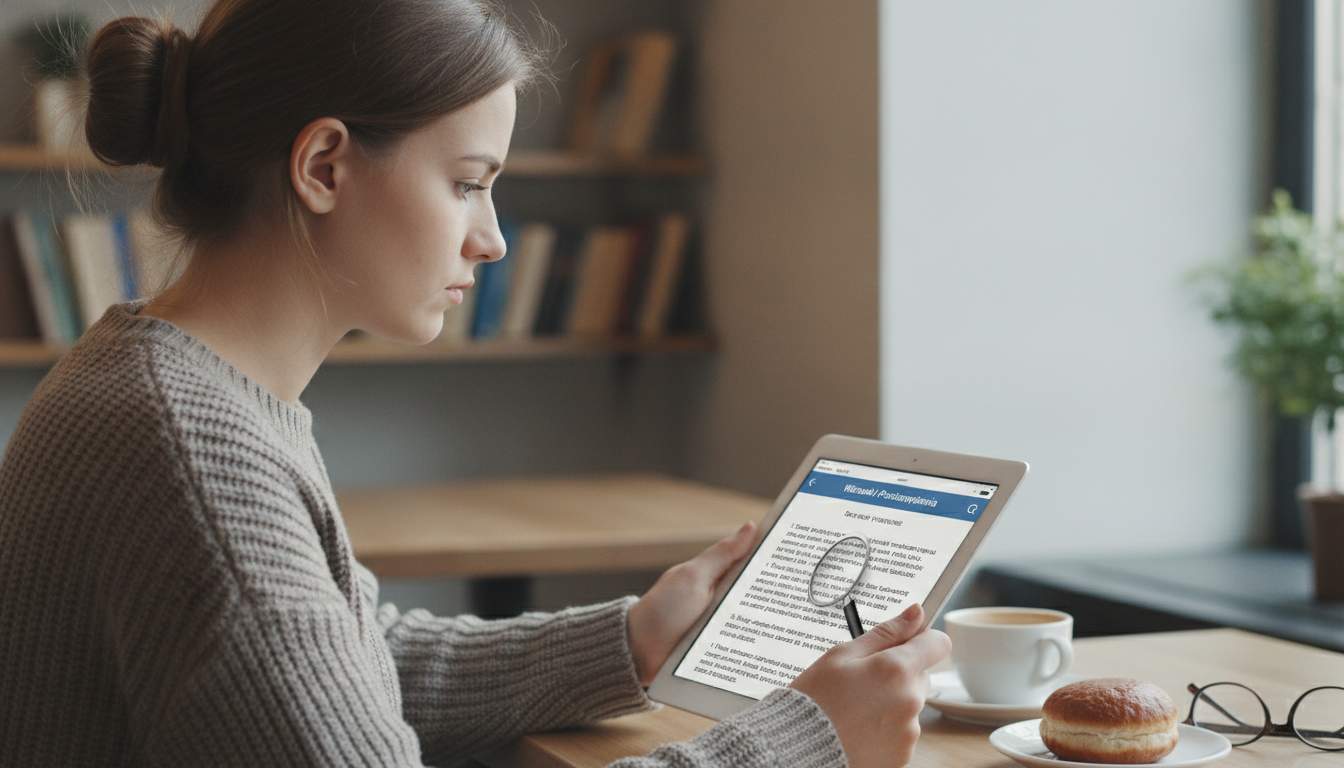 Terms and Conditions at Twindorkasyno Woman reviewing terms and conditions